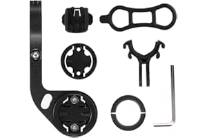 KBROTECH Bike Out-Front Mount Bicycle Handlebar Combo Mount for Garmin Bryton Gopro Flashlight Camera,Compatible with 31.8mm 25.4mm Handlebar (Black)