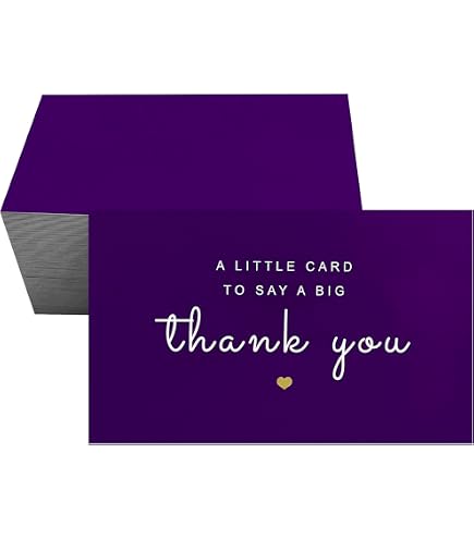 Thank You Cards – Modern White Design With Black & Gold Script, Pack Of 50, 4x6 Inches, For Business Or Personal Use - View #6