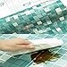 CleverPL Mosaic Contact Paper Decorative Vinyl Self Adhesive Backing Waterproof Greaseproof Heat-resistant Shelf Liner Drawer Table Door Kitchen Sticker,18 Inches x 78 Inches