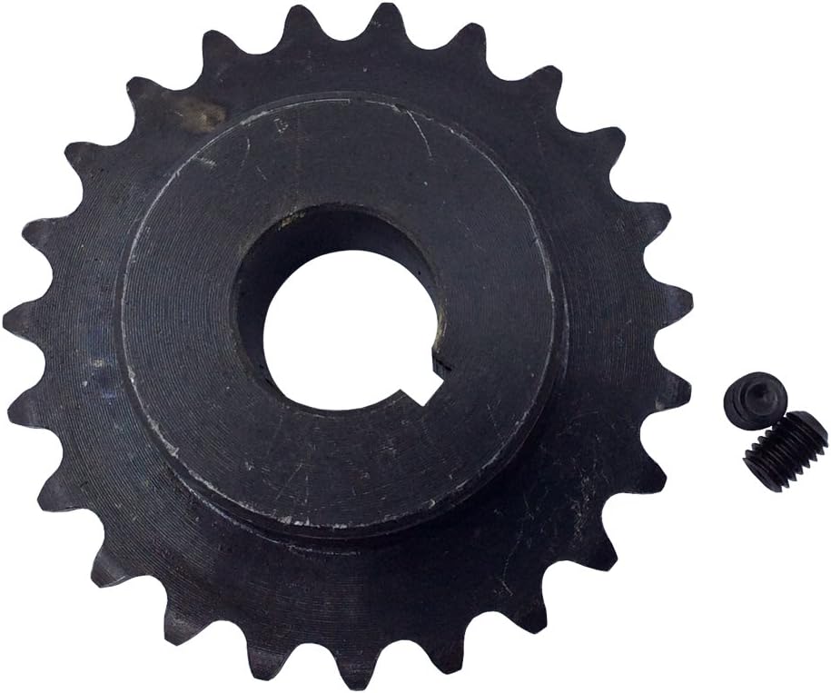 KOVPT Roller Chain Sprocket 26 Teeth B Type Pitch 3/8 inch Bore 0.625 inch Black 1Pcs
