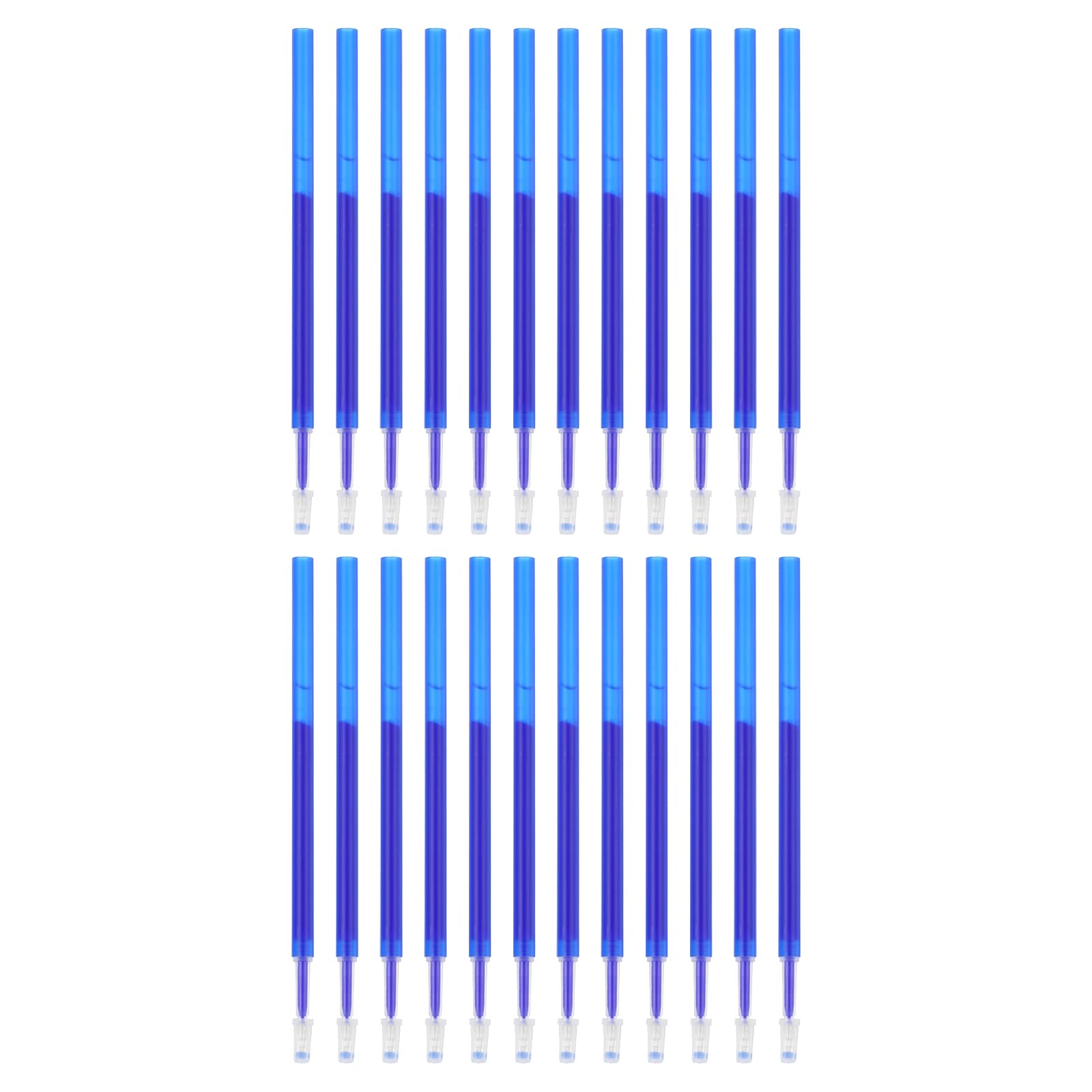Photo 1 of PATIKIL Erasable Gel Pen Refills, 24 Pcs Gel Ink Pens Refills Press Click Pen Fine Point 0.5mm Retractable Pens for Planner Writing Painting, Blue