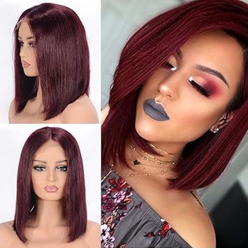 Amazon Com Choshim Hair Brazilian Human Hair Wigs Bob Cut