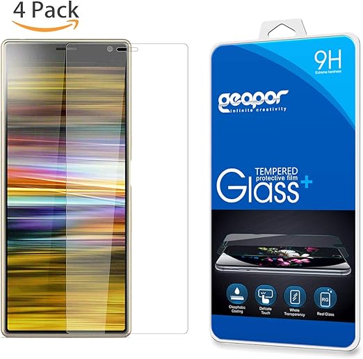 Amazon Com 4 Pack Geapor For Sony Xperia Xz4 Compact Tempered Glass Screen Protector Scratch Resistant Bubble Free