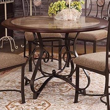 Amazon.com - ACME Furniture Barrie Dining Table in Cherry Oak and ... Amazon.com - ACME Furniture Barrie Dining Table in Cherry Oak and ...