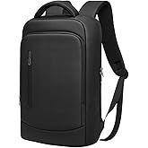 GYakeog Slim Business Laptop Backpack for Men 15.6 Inch Computer Lightweight Anti-Impact Protection Travel Backpacks Water Resistant Laptop Bag for Work Office College-Black