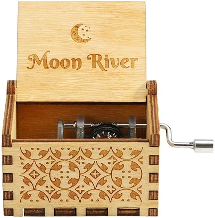 Dufeng Mecanismo de Madera Caja de música de la manivela de la Caja de música de