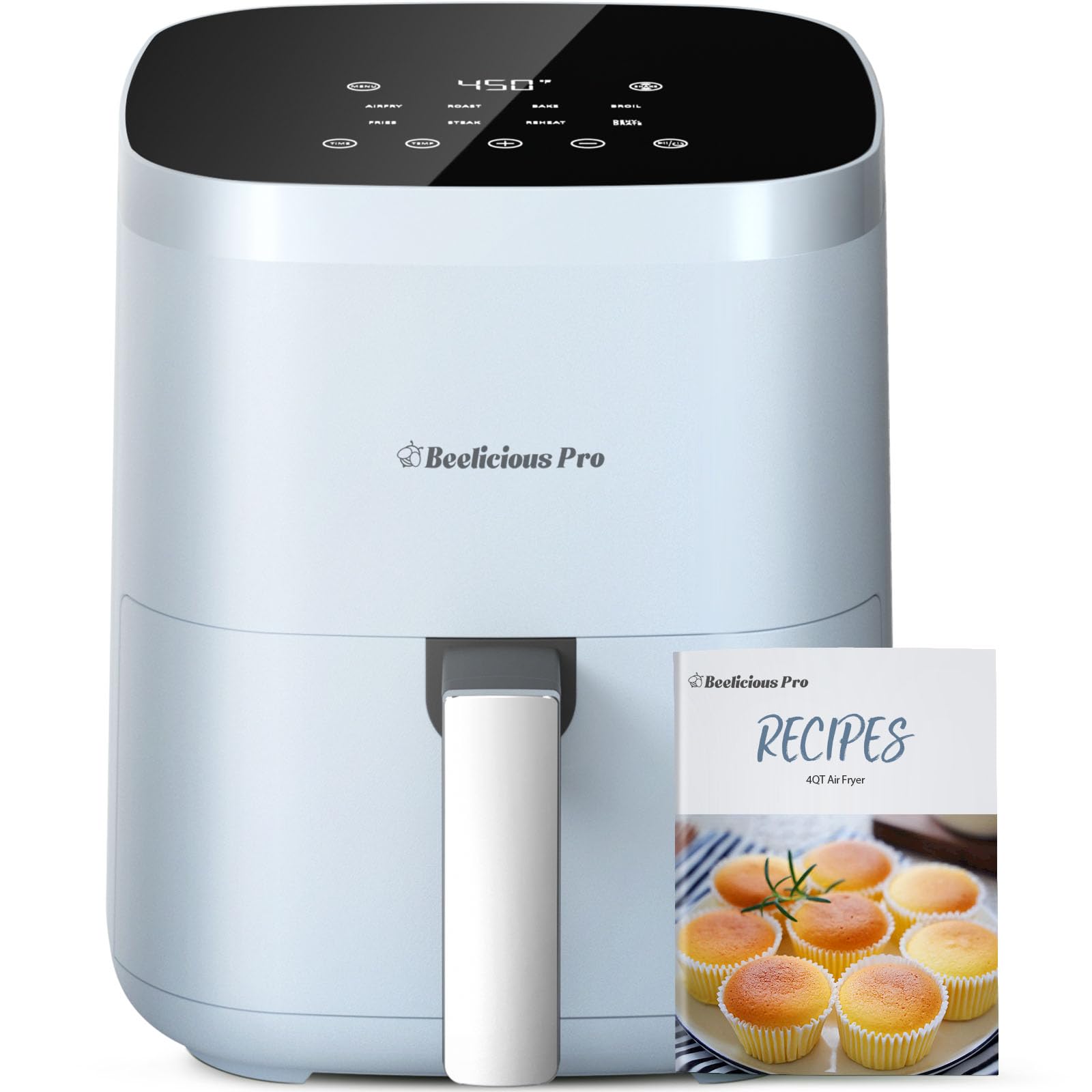 Air Fryer, Beelicious 8-in-1 Smart Compact 4QT Air Fryers, Shake ...