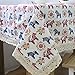Pauwer Cartoon Tablecloth Rectangle Lace Dala Horse Table Cloth Fabric Dining Room Table Cloths (Dala Horse, 55x87 inch)
