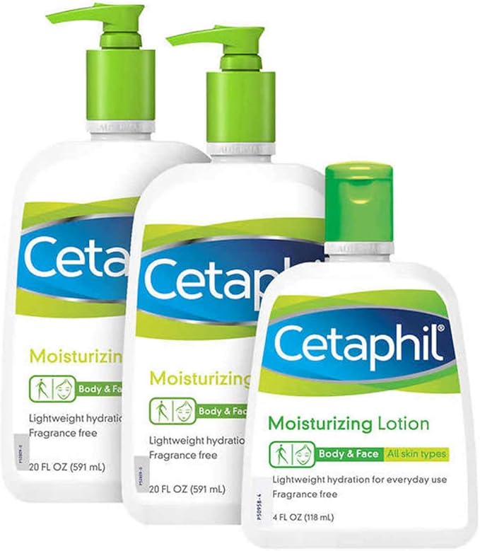 Cetaphil Lotion 3 Pack Contains Two 20 Oz Lotions and