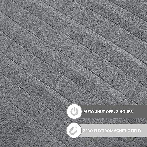 image for Beautyrest - Heated Fleece Blanket and Throw Combo Set - Grey - Full S