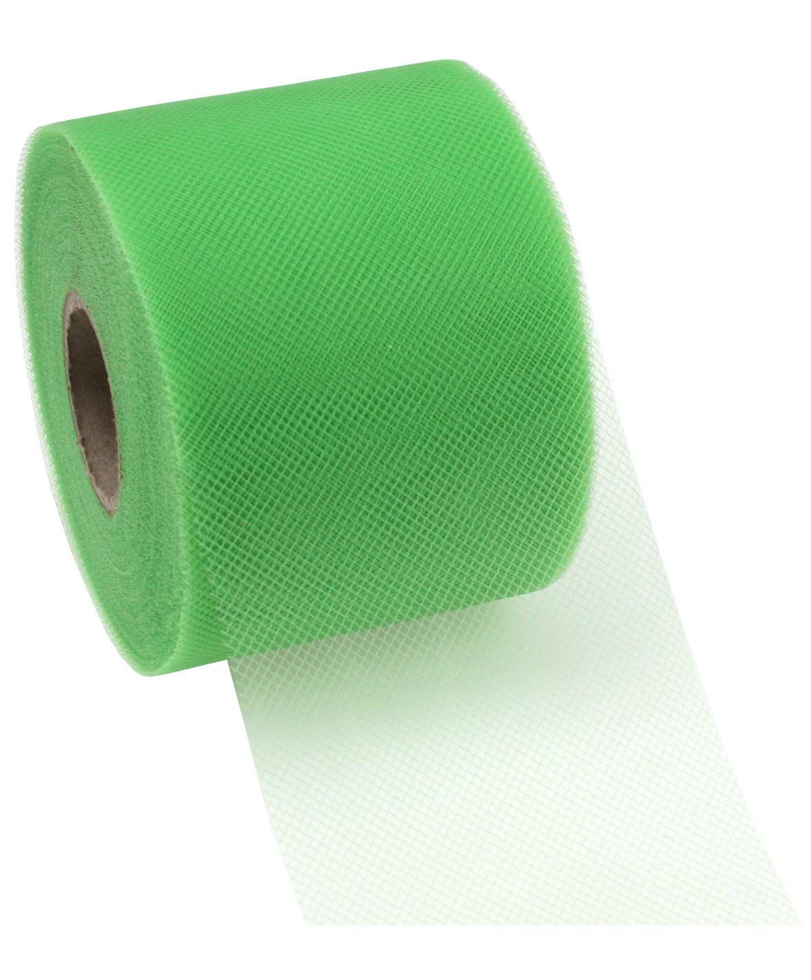 Präsent - Verona Tulle Ribbon Lime 72 mm Width, 50 m Length