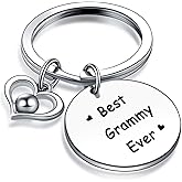 V.nisy Grammy Christmas Keychain Granny Jewelry Grandmother Gift Mimi Gifts For Grandma Keychain