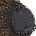 Lacer Afro Kinky Curly Human Hair Ponytail Hair Extensions 4B 4C Coily Natural Remy Curly Clip in Ponytail Extension One Piece For Black Women 10-20 inch (14 inch, Ombre #1B/4 Dark Brown)