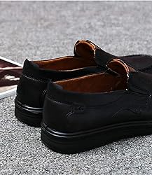 Asifn Men Casual Driving Shoes Leather Penny
