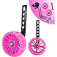 HUWAY training wheels flash mute wheel bicycle stabiliser mounted Kit compatible for bikes of 12 14 16 18 20 Inch， 1 Pair