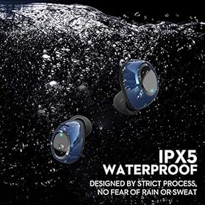 bokman T2 Cuffie Bluetooth 5.0, Auricolari Bluetooth Senza Fili, Cuffie in-ear Wireless IPX5 Impermeabili per Sport… - immagine 5