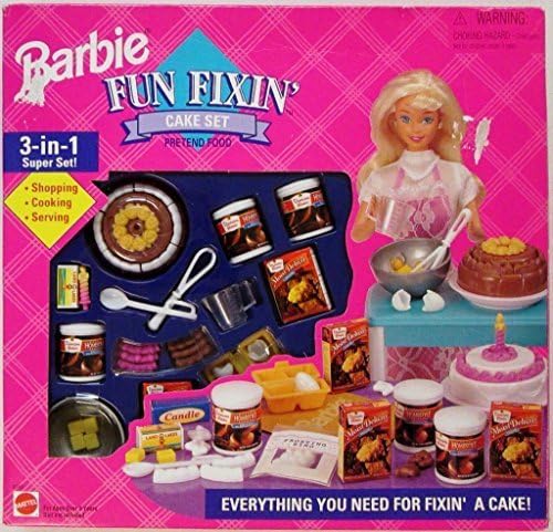 barbie cake set