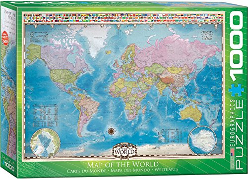 EuroGraphics Map of The World Puzzle (1000-Piece)
