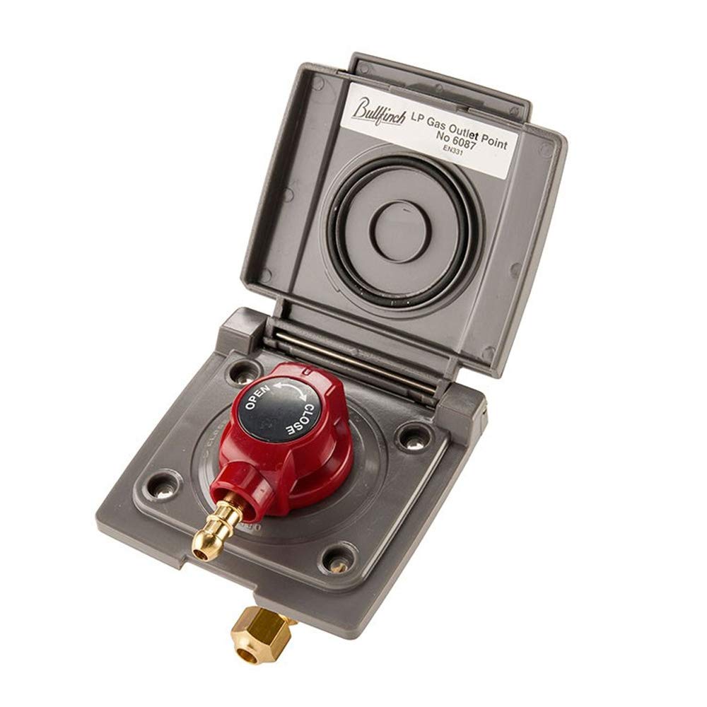 BULLFINCH Caravan Gray Bbq Gas Point And Quick Release Plug In Tail Connector