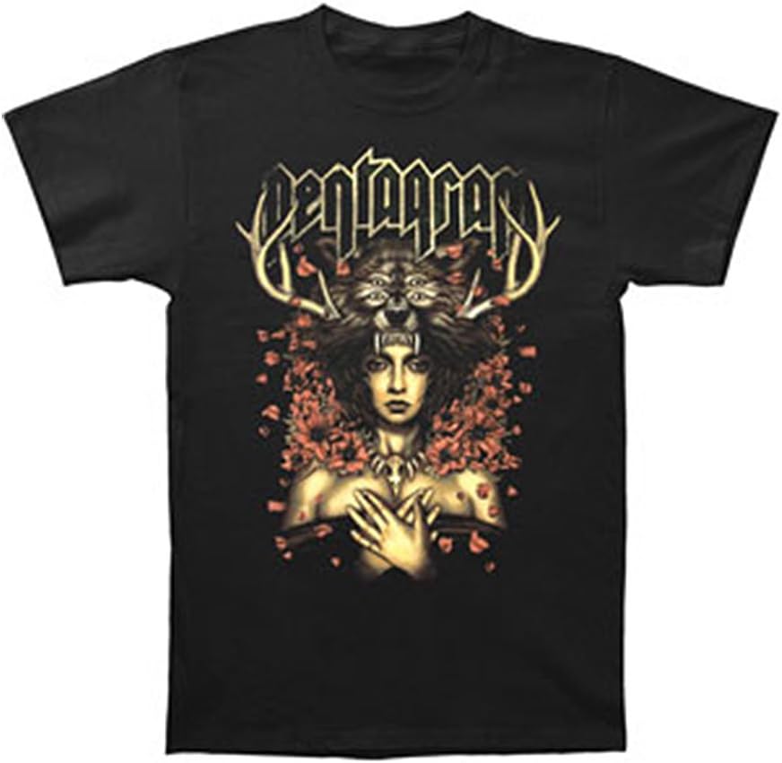 Pentagram Men's Priestess T-Shirt Black