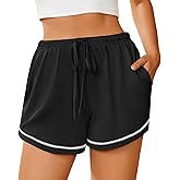 Ekouaer Pajama Shorts for Women 2026 Soft Sleep Shorts Casual Lounge Pants Comfy Pj Pants with Pockets