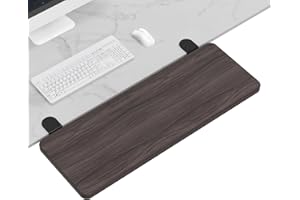 WITPOCE OUGIC Ergonomic Desk Extension Tray, 64x24cm, Clamp Without Punch, Keyboard Drawer Tray, Computer Armrest Table Stand