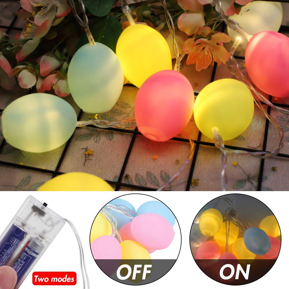 Amor Easter Egg Lights String Easter Decorations String Lights for Easter Halloween Christmas Holidy Party Home Decor
