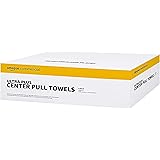 AmazonCommercial 2-Ply White Centerpull Centerfeed Paper Hand Towels(416969)|Bulk for Business|Perforated|Compatible with Uni