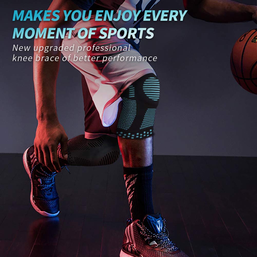 NEENCA Knee Brace for Women & Men, Medical Knee Support with Patella Pad & Side Stabilizers, Knee Compression Sleeve for Knee Pain, Meniscus Tear, ACL, Joint Pain, Runner, Workout - FSA/HSA Eligible