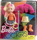 Pink Streaked Blonde Chelsea Doll, 5.5 inches tall with Tambourine and Fashion Accessories Playset ,2017 Edition, Complete with