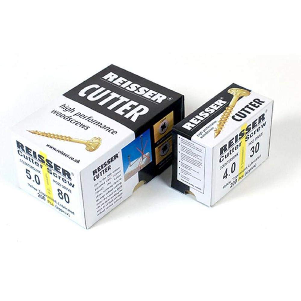 Reisser 8221S220600702 Cutter Screw, Yellow