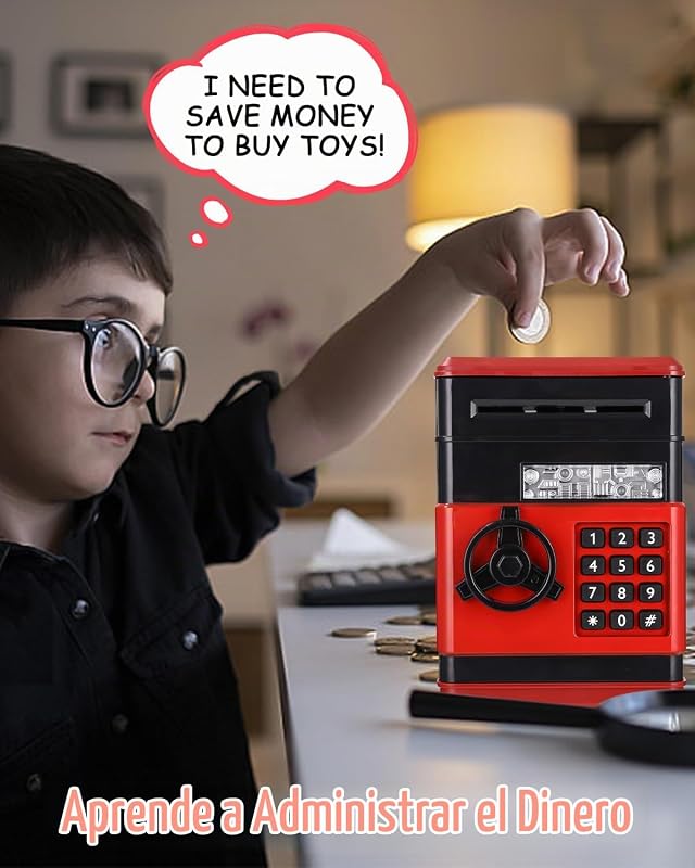 Hucha Electronica,Hucha Caja Fuerte para Niños Hucha con Contraseña