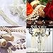 Airkoul Ivory 8mm X 20m/66ft Acrylic Pearl Bead Roll Strand Garland DIY Party Wedding