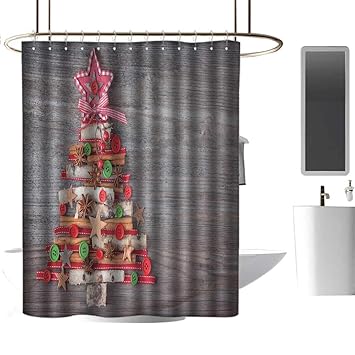 Amazon Com Timbeve Extra Wide Shower Curtain Christmas Abstract