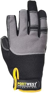 Portwest A740 Powertool Pro High Performance Work Gloves Black X-Large view 3