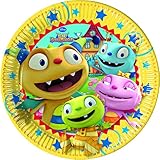Procos S.A 23cm Henry Hugglemonster Dinner Plates (Pack of 8)