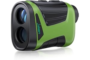 Jiskan Pro Laser Golf Rangefinder with Slope Magnetic 1200 Yards 7X Magnification Flag Pole Locking Rechargeable Range Finder Golf Accessories Gifts for Men