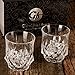 Nile Whiskey Glasses, Gift Pack Set Of 2 - Scotch Lead Free Liquor Tumblers, Dishwasher Safe, Classic Old Fashioned Barware, Rum Vodka Glassware, Elegant Ultra Clarity Cocktail Bourbon Whisky Glass
