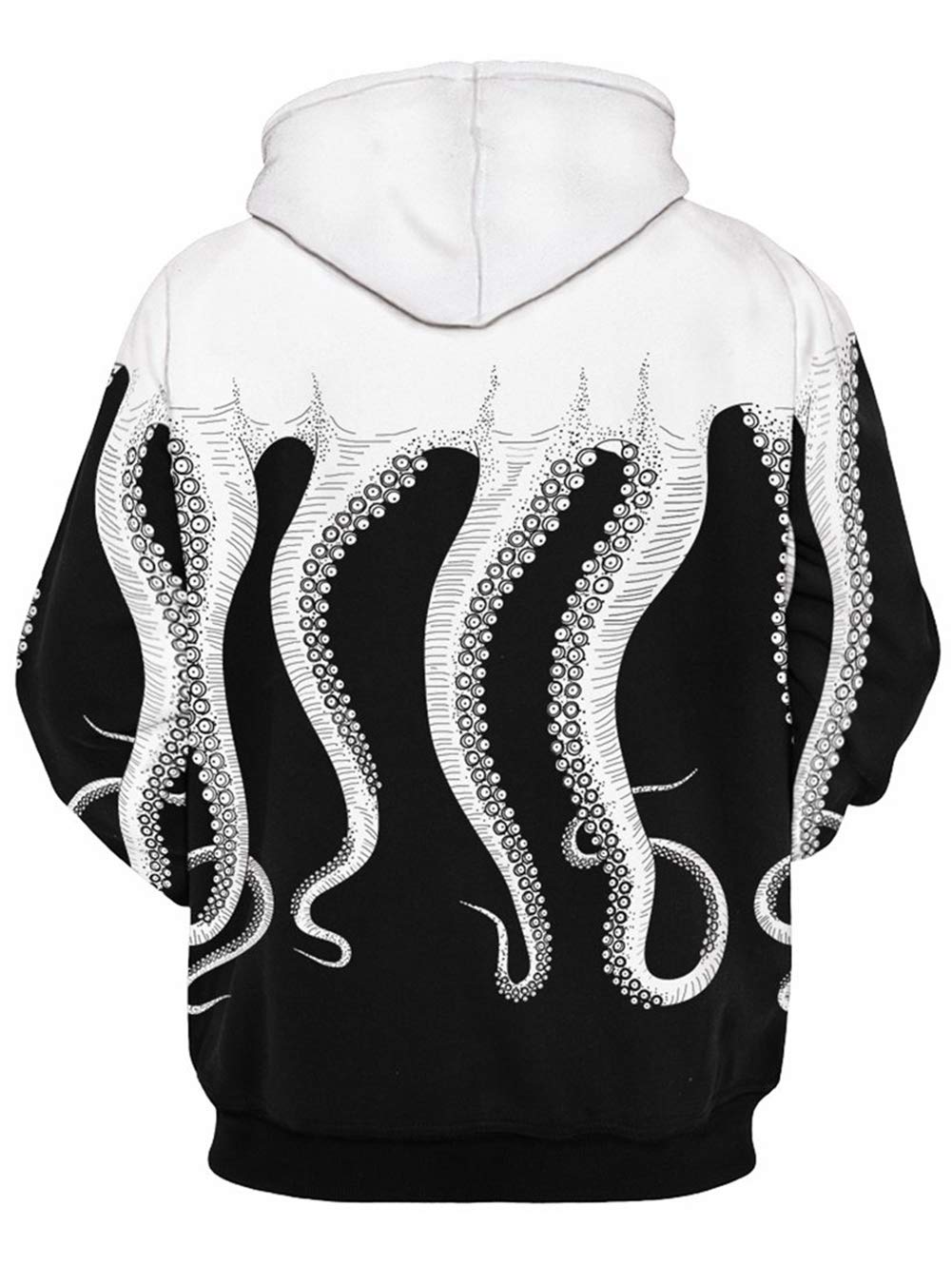 TUONROAD Galaxy Wolf Sudadera con Capucha Realistic Pullover Sportwear Sudadera con Capucha Deportes Pareja Sudaderas con Capucha Ligeras Casual con Capucha