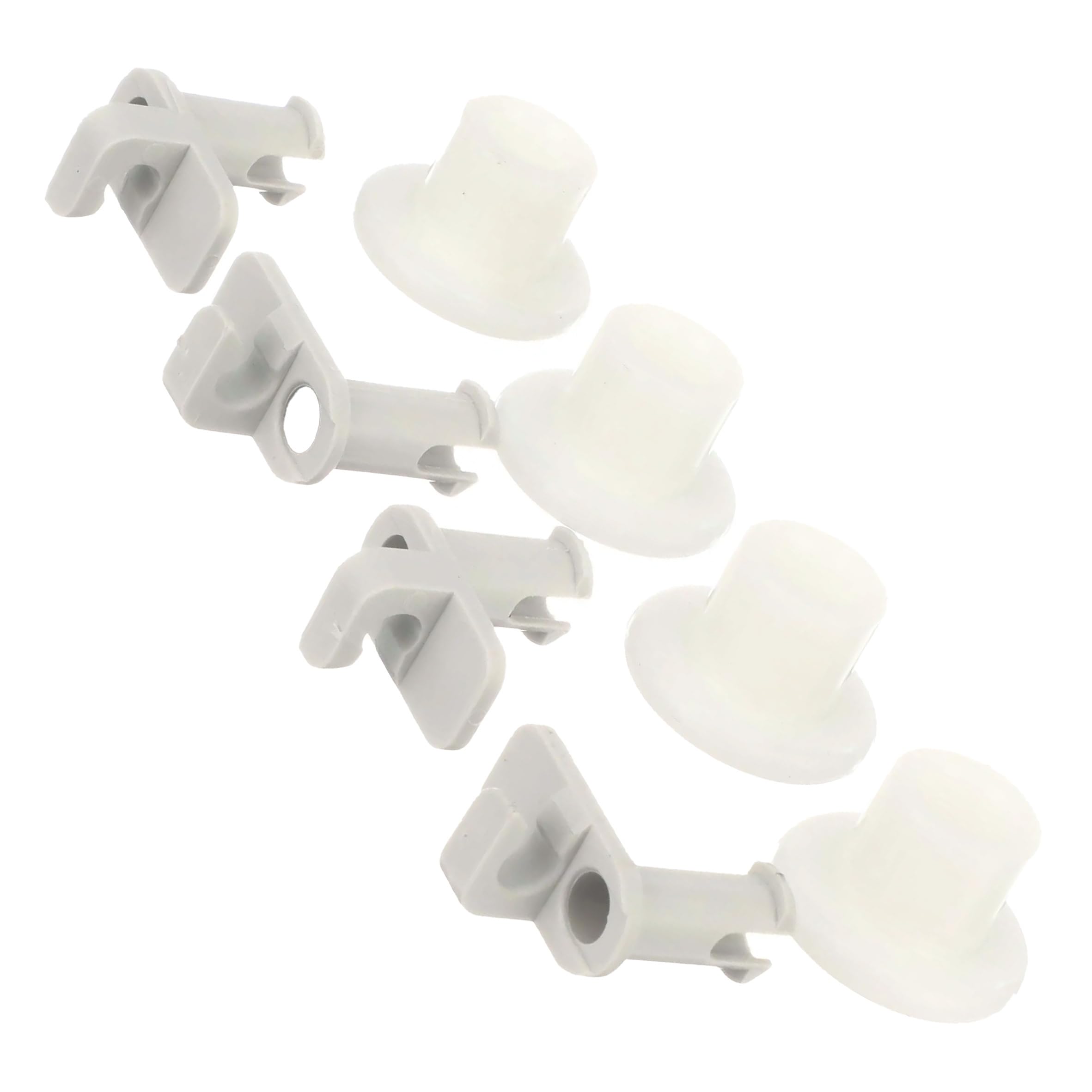 Photo 1 of PartsBroz WD35X20994 Dishrack Roller and Stud Kit - Compatible With General Electric Hotpoint Dishwasher - Replaces AP5985220 PS11721505 WD12X10335 WD12X10148 WD12X10186 WD12X10347 WD12X20974 4324950