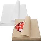 120 Pieces Butcher Paper Crafting Butcher Paper Meat Butcher Paper Sheets for Sublimation White Butcher Paper Disposable Brow