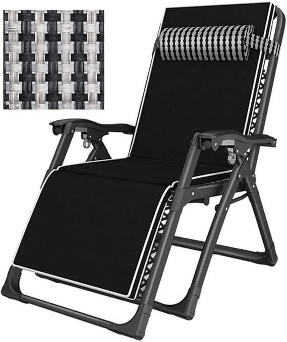 AFDK Oversized Patio Reclining Chair with Cushion for Heavy