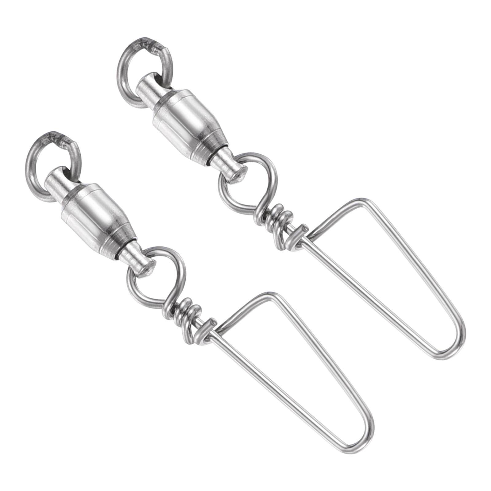 PATIKIL Fishing Snap Swivels, 25Pcs 28lbs Stainless Steel Ball Bearing Tackle for Saltwater Freshwater Fishing