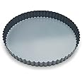 Fox Run Removable Bottom Non-Stick Tart and Quiche Pan, Loose Bottom Quiche Pan - 9.5-inch