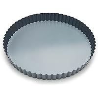 Fox Run Removable Bottom Non-Stick Tart and Quiche Pan, Loose Bottom Quiche Pan - 9.5-inch