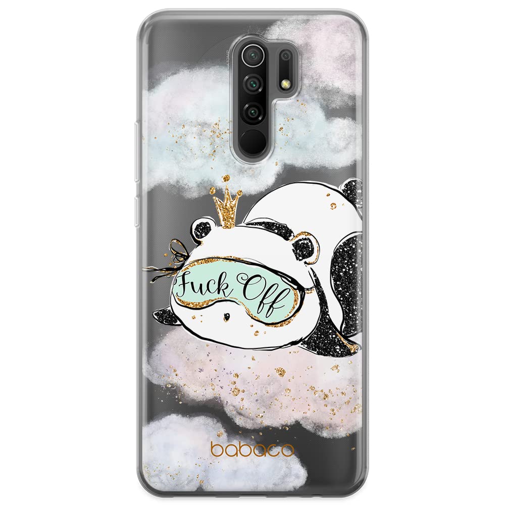 Babaco ERT GROUP mobile phone case for Xiaomi REDMI 9 original and officially Licensed pattern Panda 001 optimally adapted to the shape of the mobile phone, partially transparent