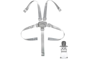 RUNHIKE Adjustable High Chair Straps Replacement Compatible with Ingenuity for Most for Most 5 Point High Chairs,Secure Buckle,1PC