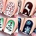 Whats Up Nails - Christmas Nail Vinyl Stencils 4 Pack (Candy Canes, Ribbon Tree, Deer, Gold Merry Snowflake) for Nail Art Design