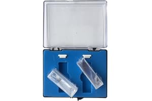 Quartz Cuvette with PTFE Lid, 2 pcs Standard 10mm 3.5ml Spectrometer Cell(Right Angle)