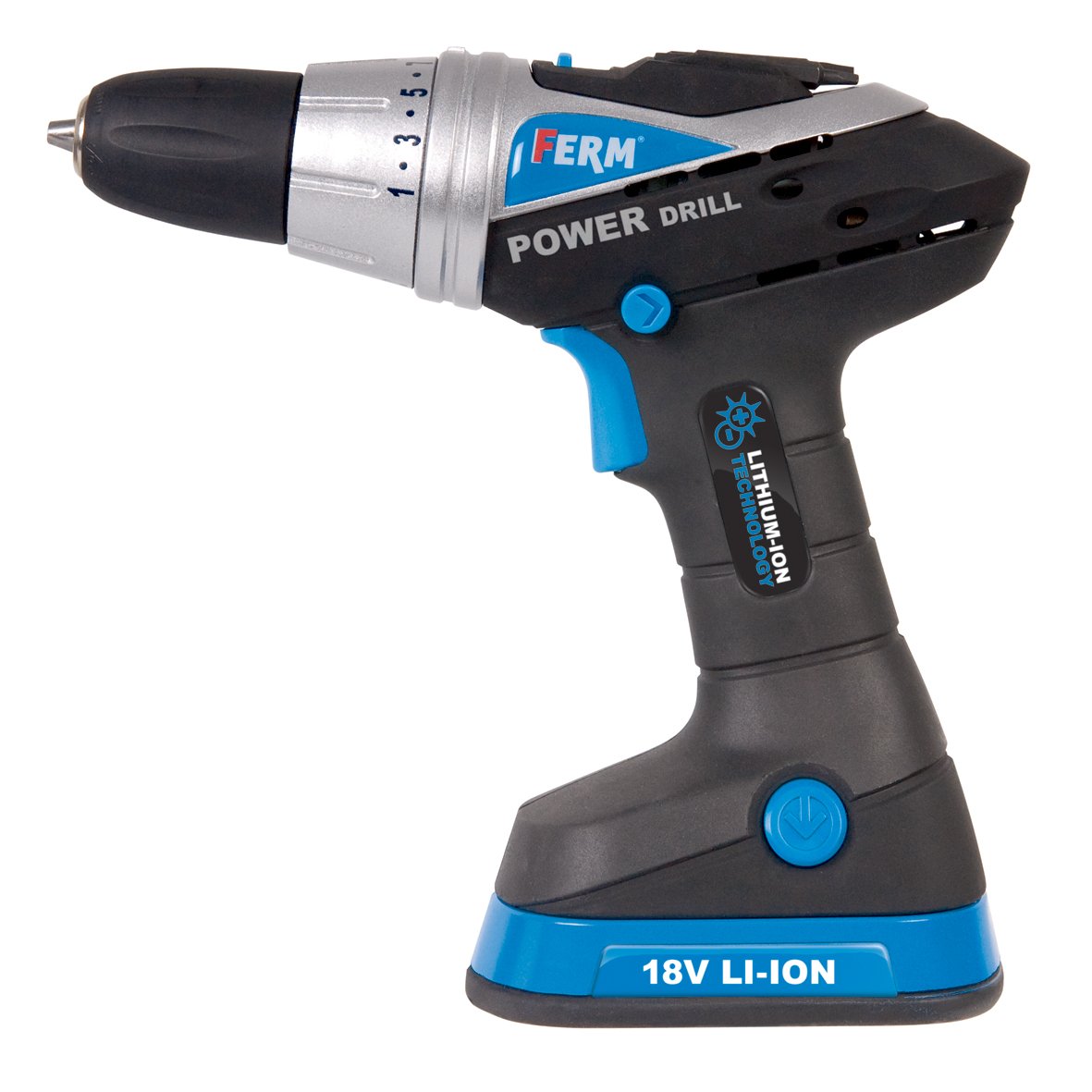 Ferm 18v Cordless Drill Lithiumion Power Tool Amazon.co.uk DIY & Tools